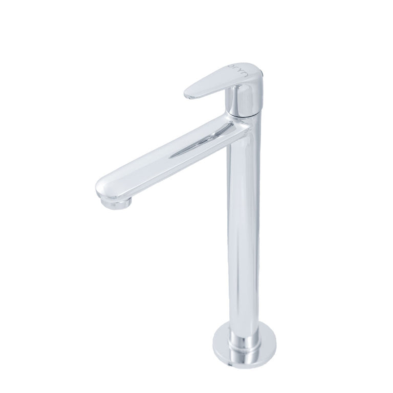 High Neck Pillar Cock Faucets for Table Top Basins